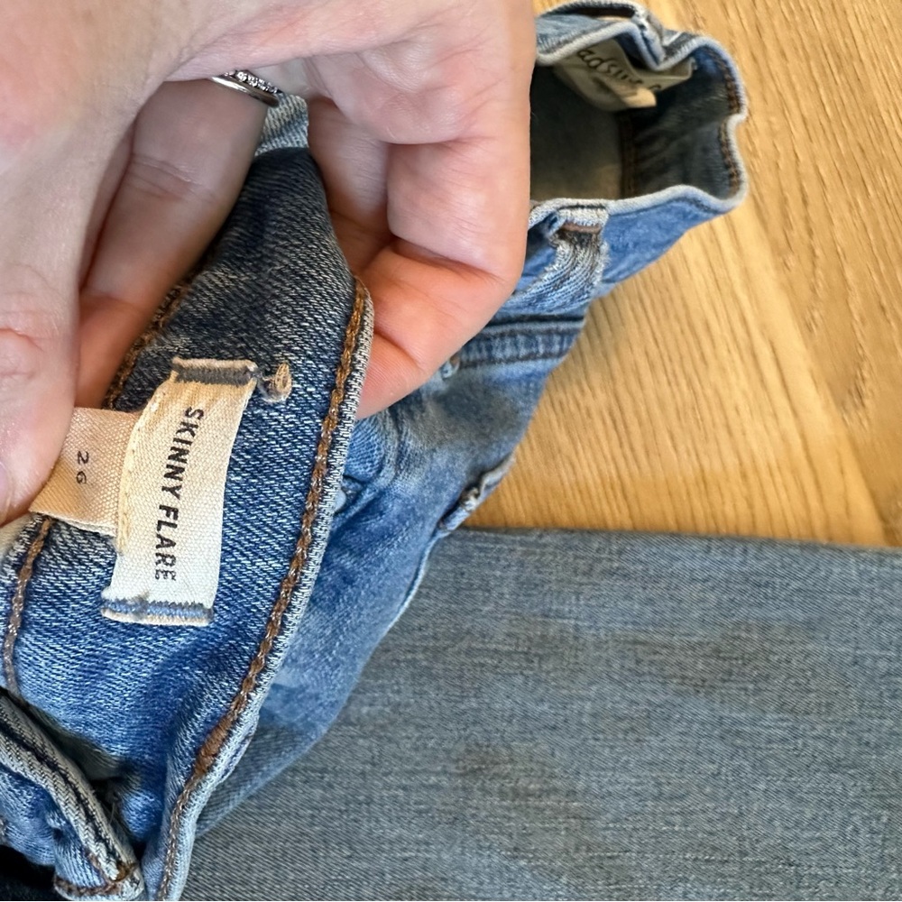 Madewell Skinny Flare Light wash - Picture 4 of 6